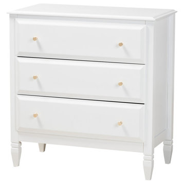 Jasmeen Traditional 3-Drawer Chest of Drawers
