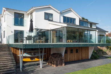 Inspiration for a large nautical terrace in West Midlands.