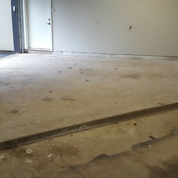 Oil, Cracks, Uneven Floor, Cold Weather, Unhappy Client