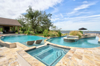 Inspiration for a contemporary pool remodel