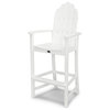 Trex Outdoor Furniture Cape Cod Adirondack Bar Chair, Classic White