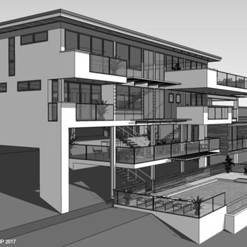 New energy efficient contemporary home - Tiburon California