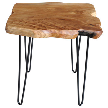 Cedar Roots 4 Leg Coffee Table, Cedar, 20"x20"x21"