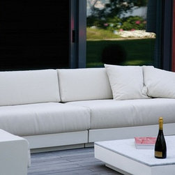 One Outdoor Sofa with Two Seat by Serralunga - Outdoor Sofas