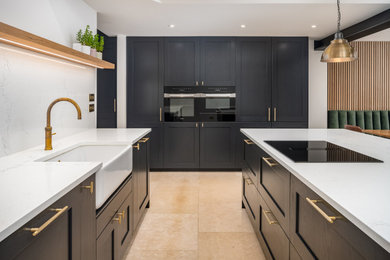 Design ideas for a traditional kitchen in Hertfordshire.