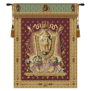 Napolean Burgundy Tapestry Wall Art Hanging - Traditional