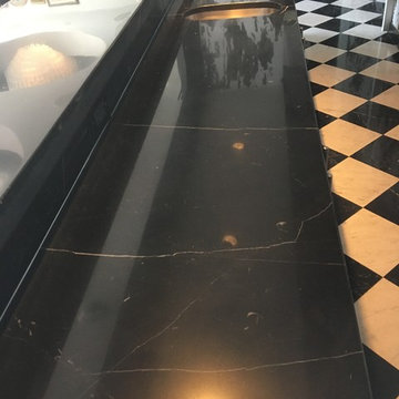 5-Star Hotel - Black Marble Counter Tops
