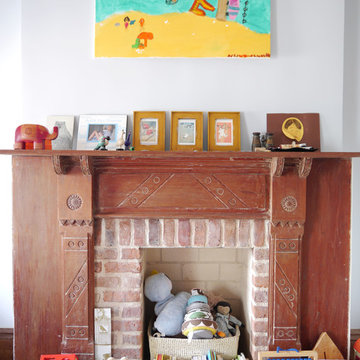 A Brownstone Library becomes a Functional Family Home