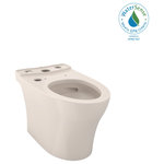 Toto - Toto Aquia IV Elong Skirted Toilet Bowl With CEFIONTECT - The TOTO Aquia IV Elongated Skirted Toilet Bowl is designed for use with the Aquia IV tank. The skirted design conceals the trapway, which enhances the elegant look of the toilet and adds an additional level of sophistication. Skirted design toilets also minimize the need to reach behind the bowl to clean the nooks and crannies of the exterior trapway. When paired with its tank, the Aquia IV features TOTOs DYNAMAX TORNADO FLUSH, utilizing a 360 degree cleaning power to reach every part of the bowl. This version of the Aquia IV includes CEFIONTECT, a layer of exceptionally smooth glaze that prevents particles from adhering to the ceramic. This feature, coupled with DYNAMAX TORNADO FLUSH, helps to reduce the frequency of toilet cleanings, minimizing the usage of water, harsh chemicals, and time required for cleaning. The enhanced design of the Aquia IV inner bowl reduces water flow resistance and turbulence, resulting in a quieter flush. The Aquia IV bowl offers TOTO T40 WASHLET+ compatibility for when you are ready to upgrade. The WASHLET+ toilet features a channel on the bowl surface to help conceal your WASHLET+ supply line and power cord for seamless integration. The Universal Height design allows for a more comfortable seat position across a wide range of users. When paired with its tank, the Aquia IV meets the standards for EPA WaterSense, and Californias CEC and CALGreen requirements. The Aquia IV comes ready for install into a 12" rough-in, but may be adapted for a 10" or 14" rough-in with the purchase of a separately sold adapter. Additional items needed for installation and use must be purchased separately: ST446EM or ST446UM tank, wax ring, toilet mounting bolts, water supply lines, and WASHLET+ or seat designed for WASHLET+.