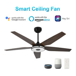 Carro - Indoor Ceiling Fan with Dimmable Light for Smart Home, 52" - Ceiling Fans