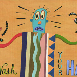 Please Wash Your Hands - Limited Edition Humorous Print - Fine Art Prints