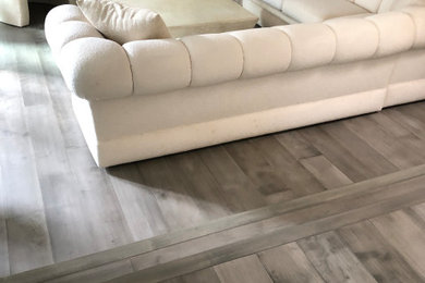 Gray Stain Wide Planks