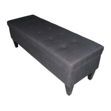 Charcoal ottoman