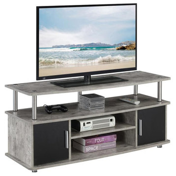 Convenience Concepts Designs2Go Monterey 47" TV Stand in Weathered Gray Wood