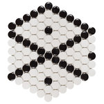 Unique Design Solutions - Designer Diamond Imagination Mosaic, Set of 4, Casablanca - .45 sq ft/sheet  Sold in sets of 4