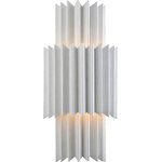 Troy CSL - Moxy Wall Sconce Gesso White - The Moxy Wall Sconce from Corbett is the perfect piece to light your home. The hand crafted iron material coupled with gold leaf finishes fit the glam style perfectly to make a designer statement in your home.