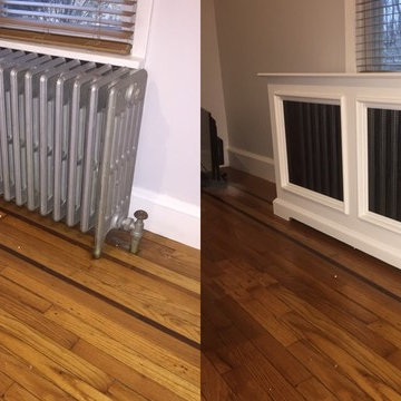 Custom built radiator covers
