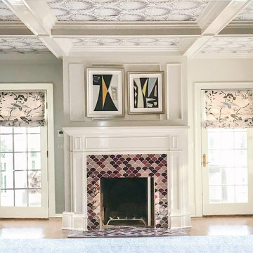 modern art deco living room