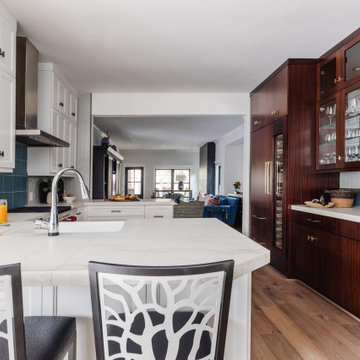 Houston Luxury Kitchen with Custom Wood Cabinets and Statement Island
