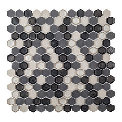5/8&Prime; Hex &ndash; Silhouette &ndash; 11.25 x 11 &ndash; (10129) - Mosaic Tile - Jeffrey Court - Mosaic Tile