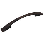 Cosmas - Cosmas 3-7/16&rdquo; CTC (87mm) Oil Rubbed Bronze Modern Arch Cabinet Pull - 3-7/16" (87mm) Hole Centers