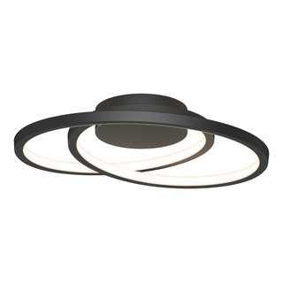 Artika Meridian 1-light 30W Black Integrated LED Pendant Light