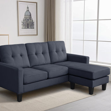 Everett 72.5" Fabric Sectional Sofa Chaise