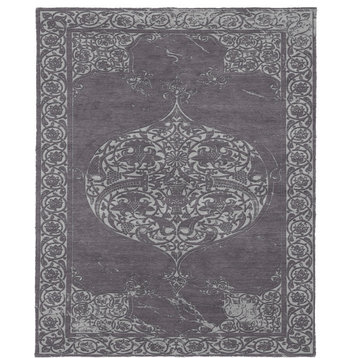 Latre Nu Wool Hand Knotted Tibetan Rug, 8' Square