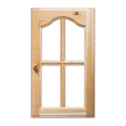 Liberty with French Lites from CabinetNow.com shown in Rustic Cherry - Kitchen Cabinetry