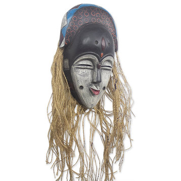 NOVICA Teke And African Wood Mask