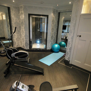 Design ideas for a modern home gym in Other.
