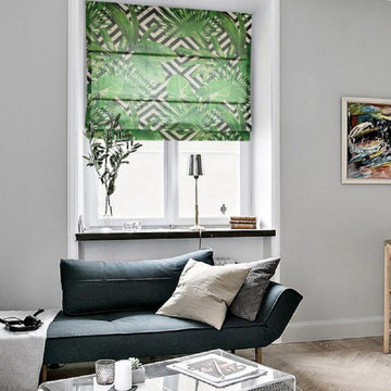 Traveler Tree Quick Fix Washable Flat Fold Roman Shades, Window Blinds