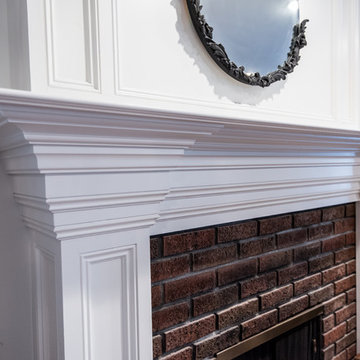 Kitchen, Interior Renovation and Custom Fireplace Design