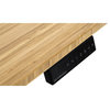 Vifah SmartDesk Adjustable Classic Metal Standing Desk in Black and Bamboo
