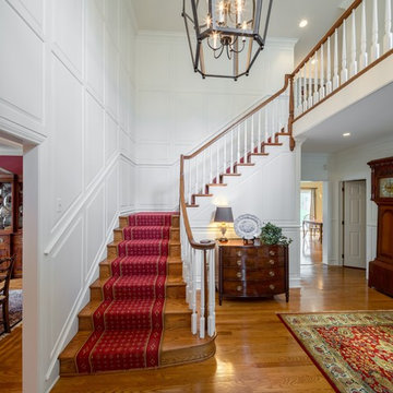 Floor to Ceiling Wainscoting on Grand Staircase