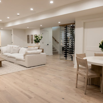 Luxury Basement Remodel with Custom Bar, Wine Display & Wellness Retreat