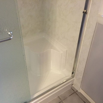 Seated Shower Base Install, Saratoga Springs NY