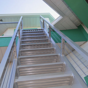 Custom Aluminum Straight Staircase, Spiral Staircase, Ladder, and Cable Railing