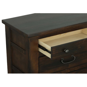 Woodbury 3-Drawer Nightstand, Vintage Pine Brown