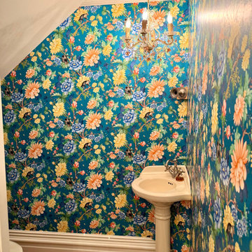 Delicate floral design in The Bathroom