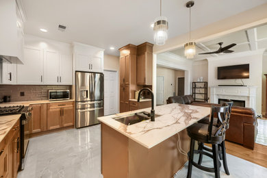 Minimalist kitchen photo in Atlanta