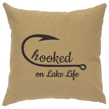 Image Pillow 16x16 Hooked Linen Straw
