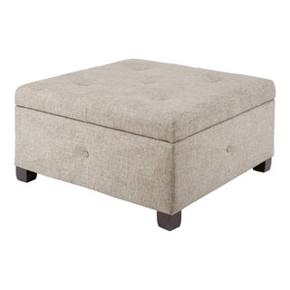 Ashley Rose Storage Ottoman Blanket Box Velvet Foot Stool Chest Couch