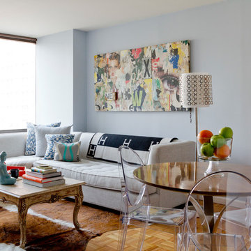 Living Room Makeover: Union Square, NYC 1 bedroom apartment