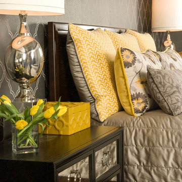 Yellow and Tan Bedroom