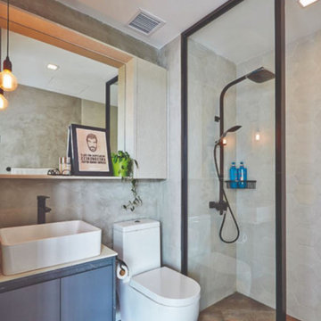 Richmond Inspiration Small Bathroom Rustic Look