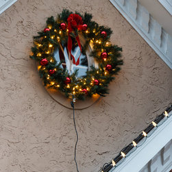 Alpharetta, GA Christmas Lighting Project #3 Wreath - Wreaths And Garlands