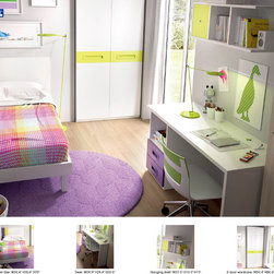 Modern Kids Bedroom Set | Comp. H512 - Kids Bedroom Furniture Sets