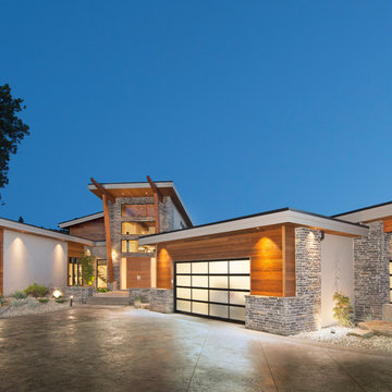 Custom designed and built with expansive view of Okanagan Lake.