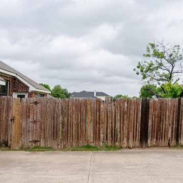 Side By Side Cedar Fence Replacement